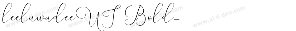leelawadeeUI Bold字体转换